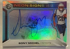 2019 Elements Sony Michel NS1-SM Neon Signs /25 Auto New England Patriots