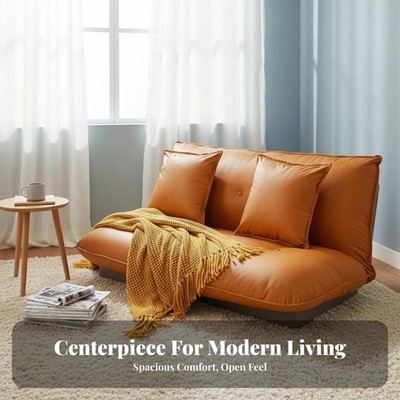Verstellbarer Schlafsofa Loveseat zum Bett Boden Sofa breiter Zweisitz