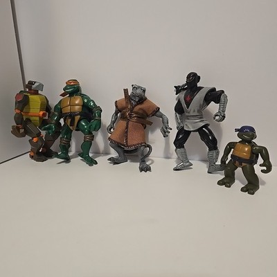 TMNT Figures Mixed Lot Of 5- Mirage studios, 2002 And 2004,