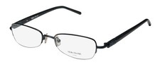 NEW VERA WANG LUXE ORBITE EYEGLASS FRAME RECTANGULAR HALF-RIM TE WOMENS