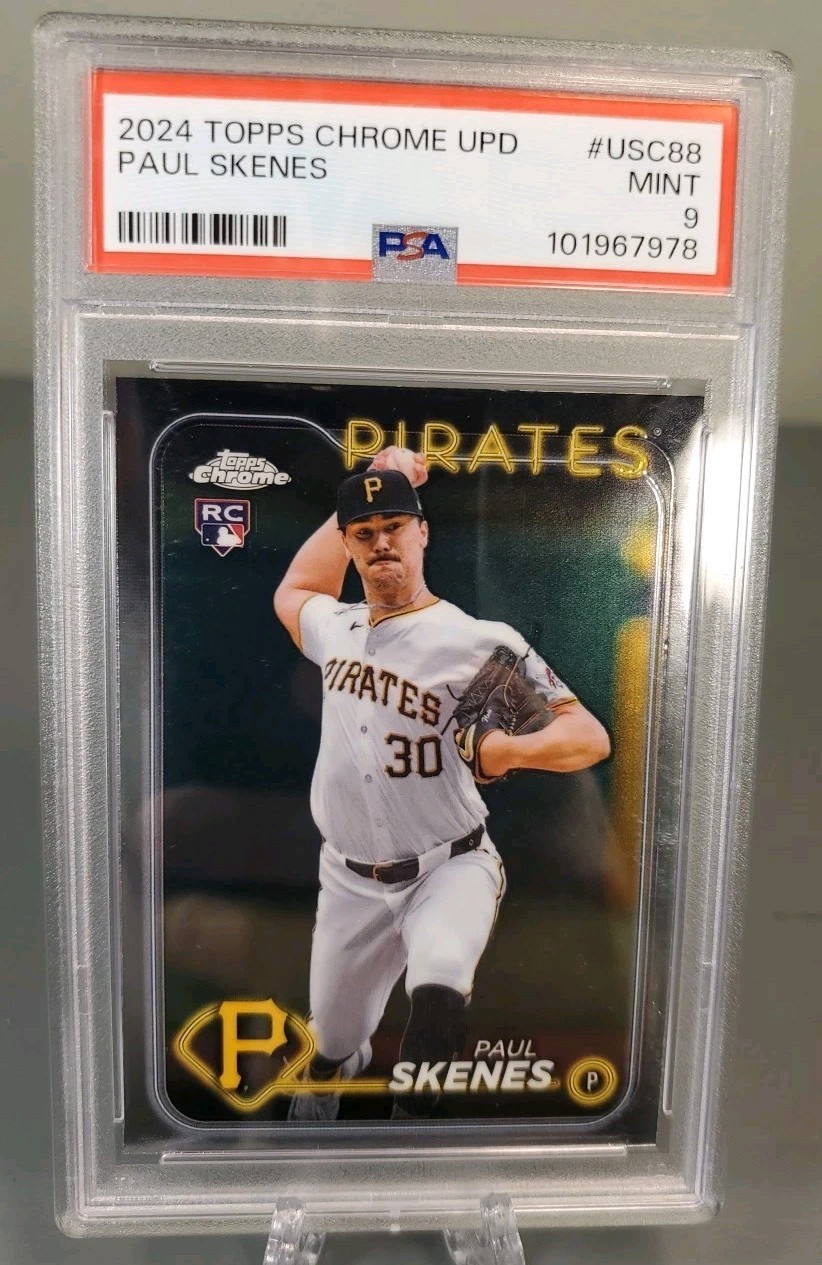 2024 Topps Chrome Update Refractor- #USC88 Paul Skenes PSA9 (RC)
