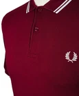 Fred Perry M3600 Polo Mens 2XL XXL Port/Snow White Ska Mod Scooter Skins Oi