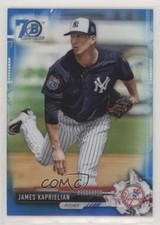 2017 Bowman Chrome Blue Refractor 70th Anniversary James Kaprielian #BCP237 fm0
