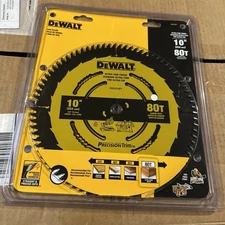 (J) DeWalt - DW3218PT  10" x 80T Ultra Fine Finish  Precision Trim Saw Blade