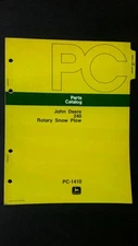 John Deere 240 Rotary Snow Plow Parts Catalog Manual PC-1410 Guide
