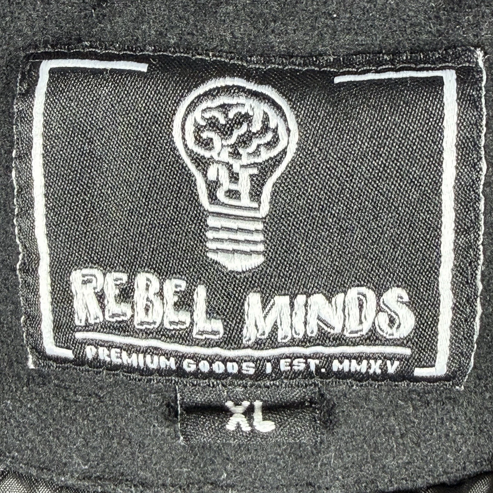 Rebel Minds Don't Kill My Vibe Skeleton Bones Melton Varsity Men Jacket XL - product detail image 6