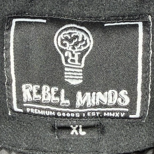Rebel Minds Don't Kill My Vibe Skeleton Bones Melton Varsity Men Jacket XL image 6