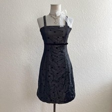 Gray Polka Dot Midi Bubble Dress Fairygrunge Whimsygoth Grunge Size XS Vintage
