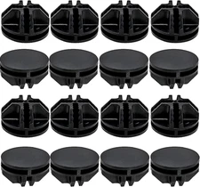 16 Pcs Black Plastic Connector, Wire Grid Cube Connector for Modular Closet Stor