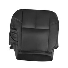 2nd Row Leather Seat Cover, Replacement Passenger Side Passenger Bottom Black