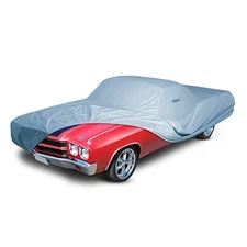  Custom Car Cover for 1968 14. Chevy El Camino 1968-1972 1-Tone (Solid Gray)