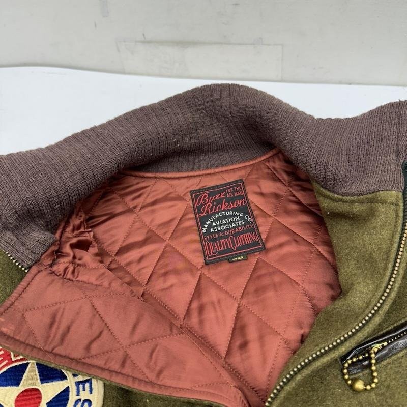 Buzz Rickson's Flight Instructor Wool Jacket Khak… - image 6