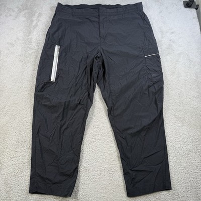 Nike Windbreaker Pants Mens 40 Black Sportswear Style Essential Drawstring Gym