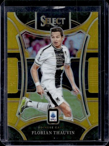 2023-24 Panini Select Serie A Florian Thauvin Gold Prizm Mezzanine #/10