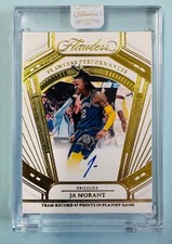 Ja Morant Auto 2023-24 Panini Flawless Performances Autograph Grizzlies #'d/10
