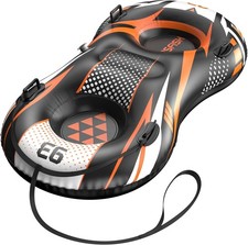 Inflatable Snow Tube with Tow Line. Adults & Kids. Frost Proof Material. 