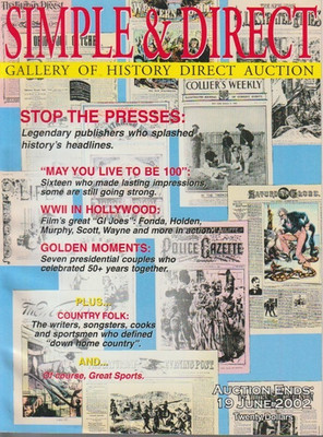 Simple & Direct Gallery of History Direct Auction June 2002 KL6314
