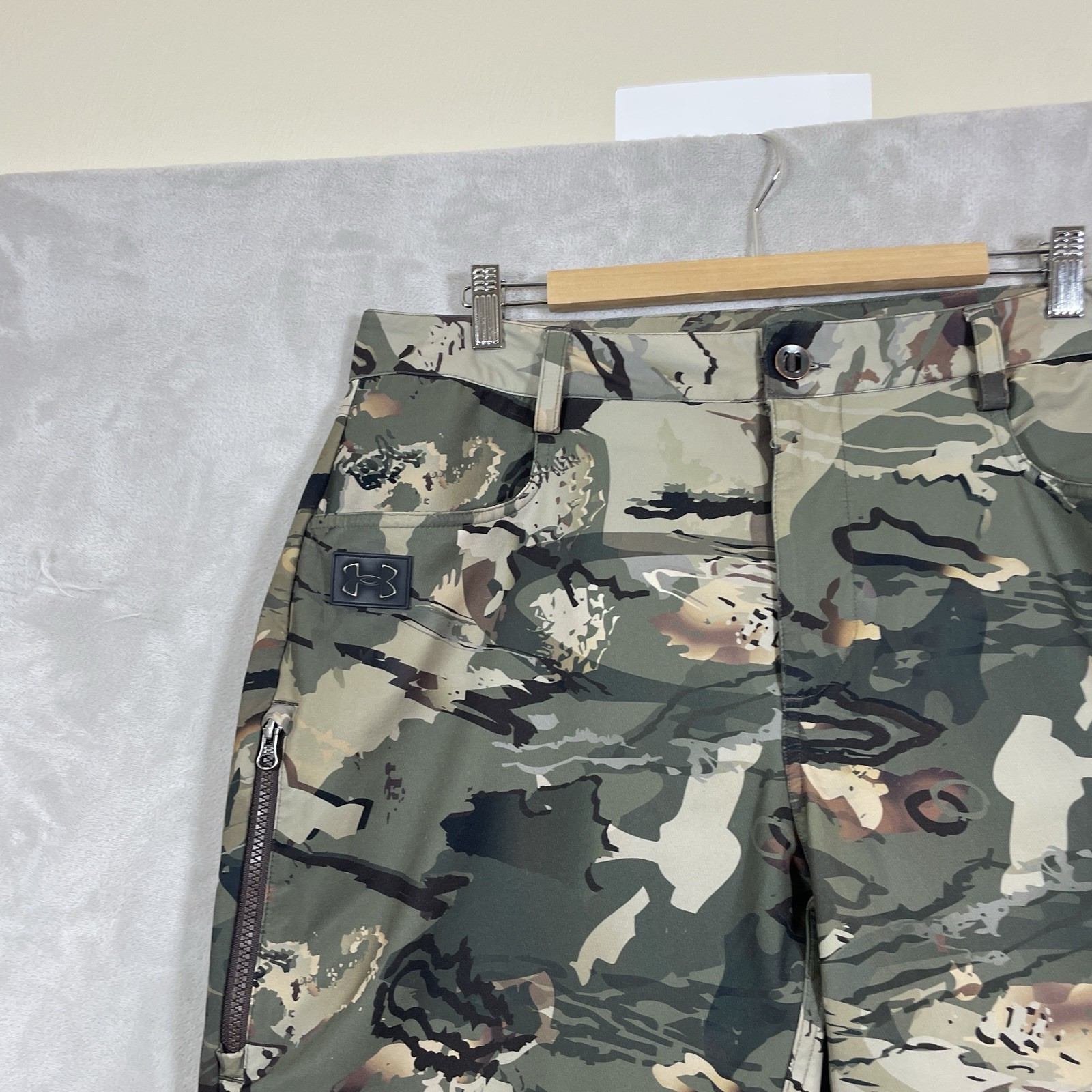 Under Armour Pants Mens 38x32 Storm Hardwoods STR Camo Stretch Soft *worn* thumbnail 13