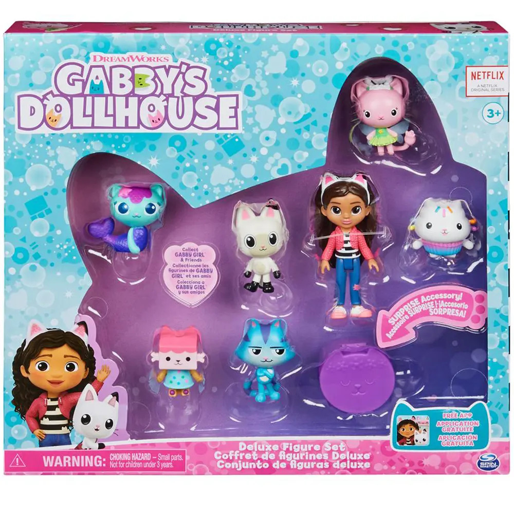 Gabby's Dollhouse Deluxe Figure Set 7 Characters Surprise