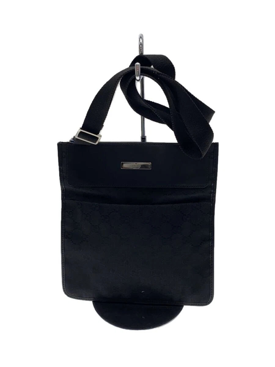 Sac à bandoulière GUCCI GG toile toile BLK du Japon