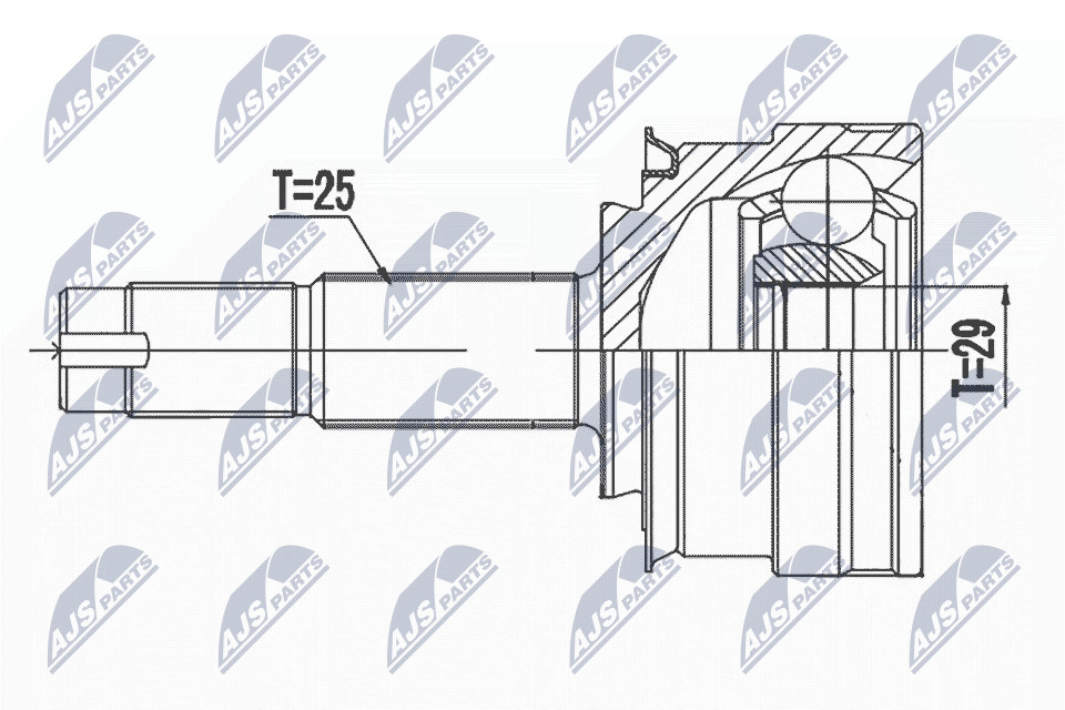 Fits NTY NPZ-DW-033 OUTER CV JOINT ⭐UK Stock⭐ - Image 4