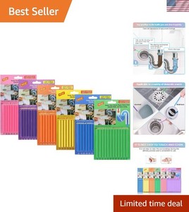 72 Mixed Scent Drain Cleaner Sticks - Effective Clog Prevention for Home