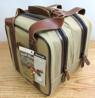Bocce Ball Set Vintage Rivoli Sportcraft with Case & Manual