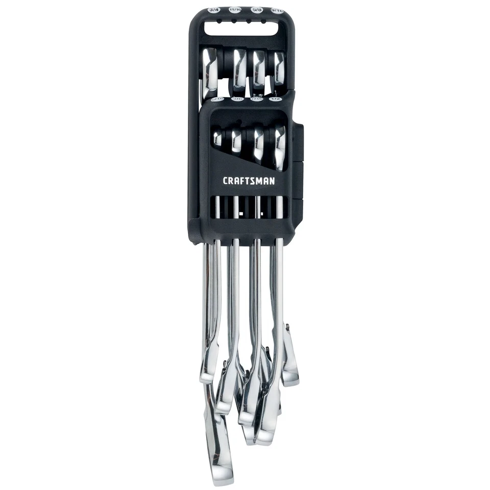 Llave combinada de trinquete reversible Sae serie V (TM) (8 piezas) - CMMT87350V Foto 2 de 4