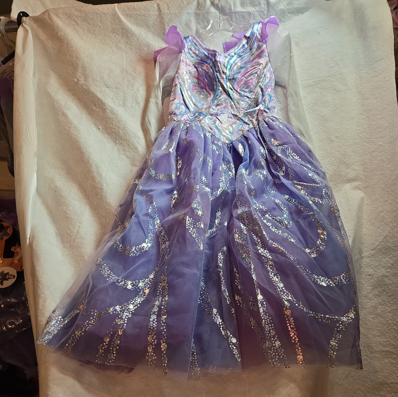 Kids Deluxe Wicked For Good Glinda Dress Costume Disguise  Size XS 3T/4T  NWOT