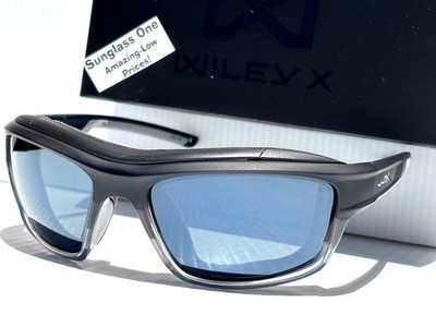 Wiley WX OZONE Matte Charcoal Grey Fade CLIMATE CONTROL Silver Flash Sunglass