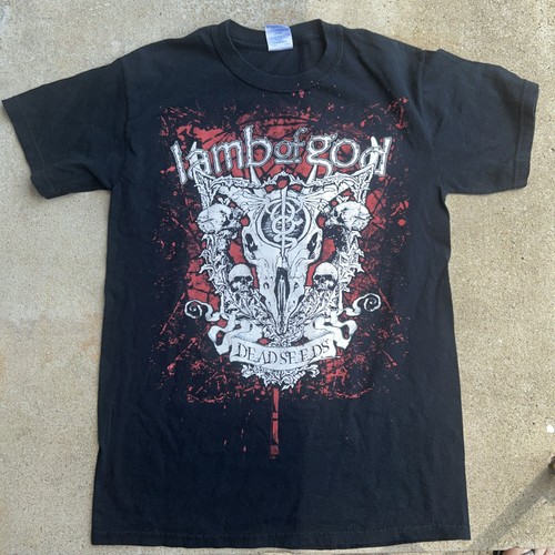 Used Small Lamb Of God Dead Seeds 2009 Tour T-Shirt