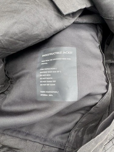NWOT Vollebak Indestructible Jacket Mens XS Black Dyneema Utility Jacket image 5