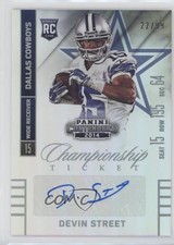 2014 Contenders Championship Ticket 22/99 Devin Street (Seat Row Sec) Auto 0c6