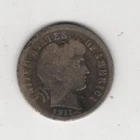 1911 P BARBER DIME 90% SILVER PHILADELPHIA 10¢ UNITED STATES AMERICA TEN CENTS