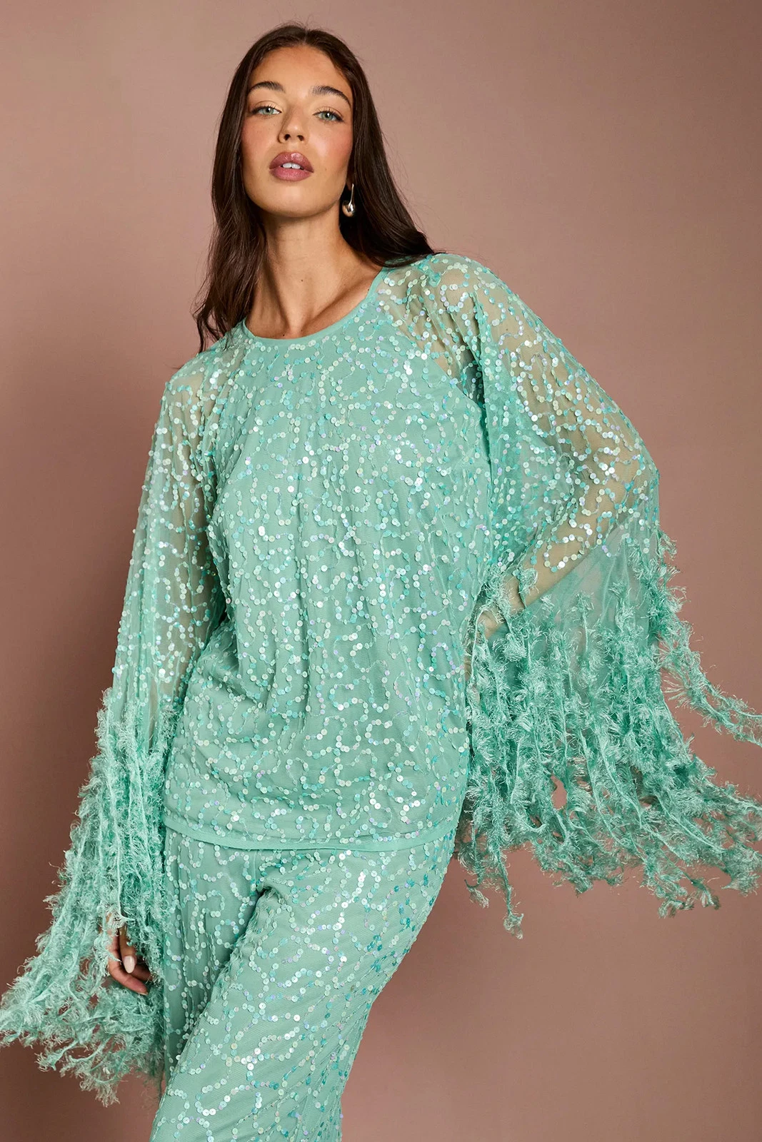 Coast Sage Top Womens Occasion Tops
