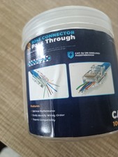 RJ45 CONNECTOR pass through CAT 5e . 83 PCS optimized high performance.