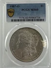 1887-O Morgan Silver Dollar $1 PCGS MS60~ Better Date