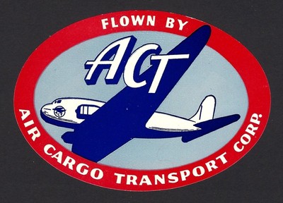 ACT Air Cargo Tranport luggage label | eBay
