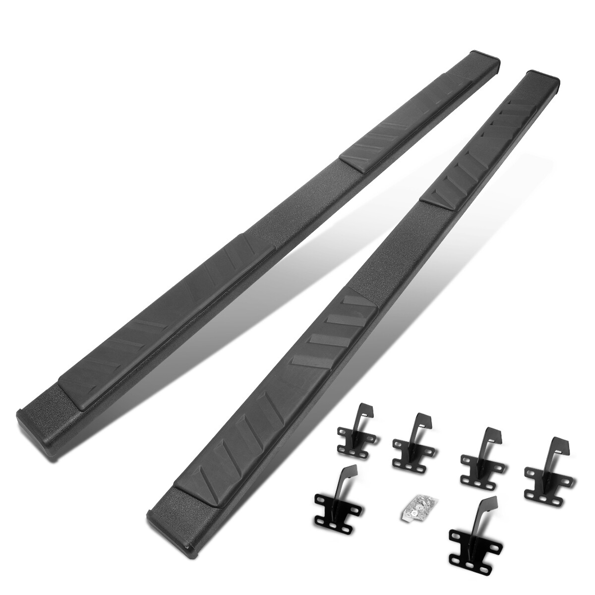 Fit 20192021 Ram 1500 Crew Cab 5" OD Powdercoated Flat Running Board Step bar eBay