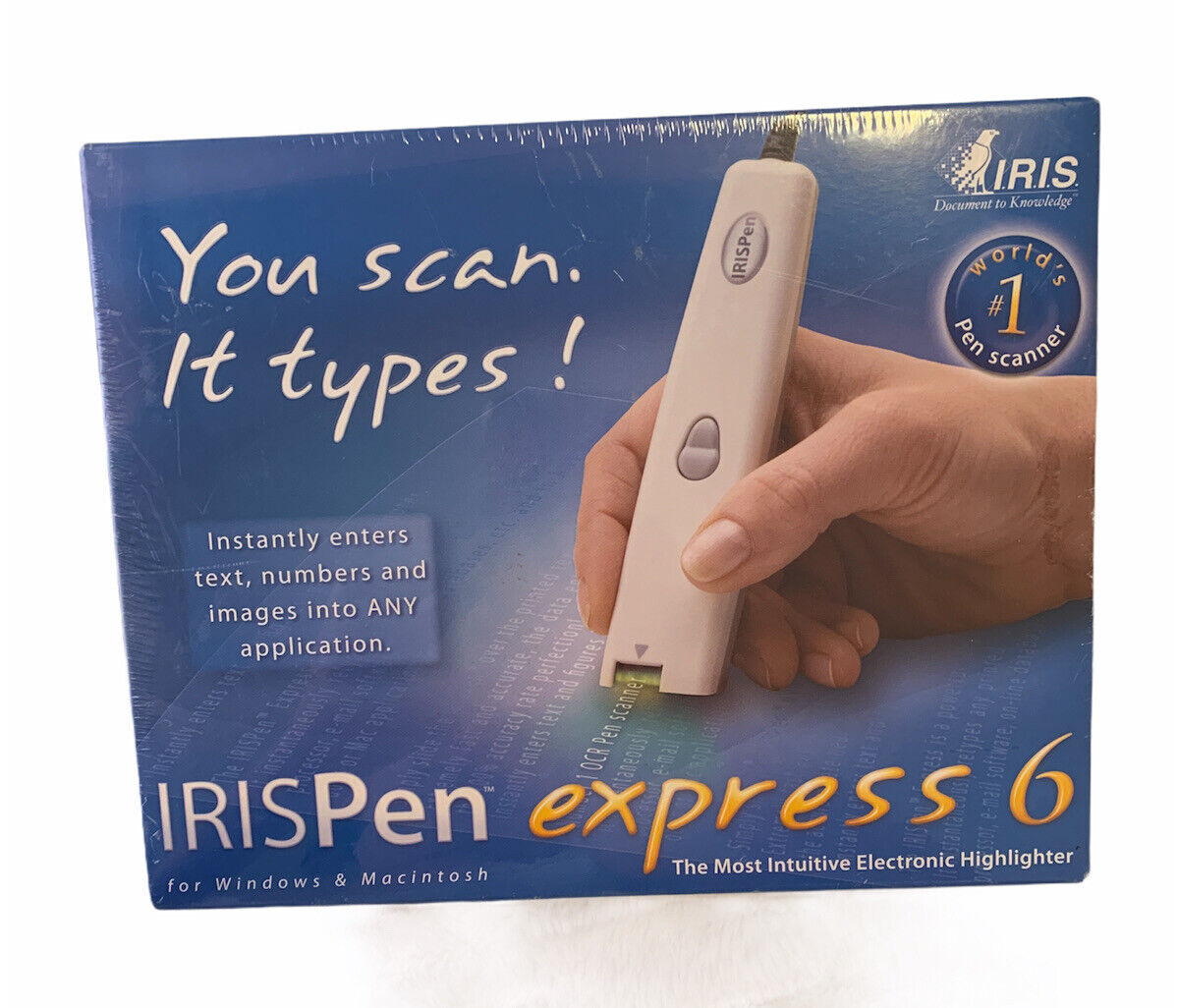 Sealed Box~Brand New IRIS Pen Express 6 Handheld Scanner For PC/Mac