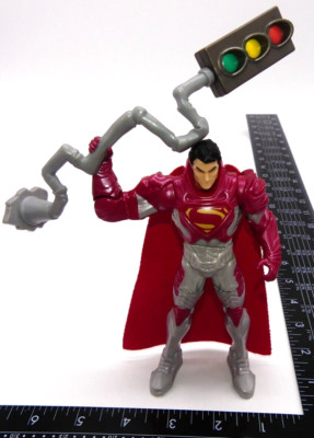 DC Superman Power Attack Stoplight Strike Deluxe Figure Toy Street Light