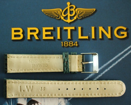 NOS 18MM BRG VERDE LISO TIBURÓN HEBILLA CORREA DE RELOJ CORREA DE RELOJ PARA WIDELING - Imagen 3 de 4