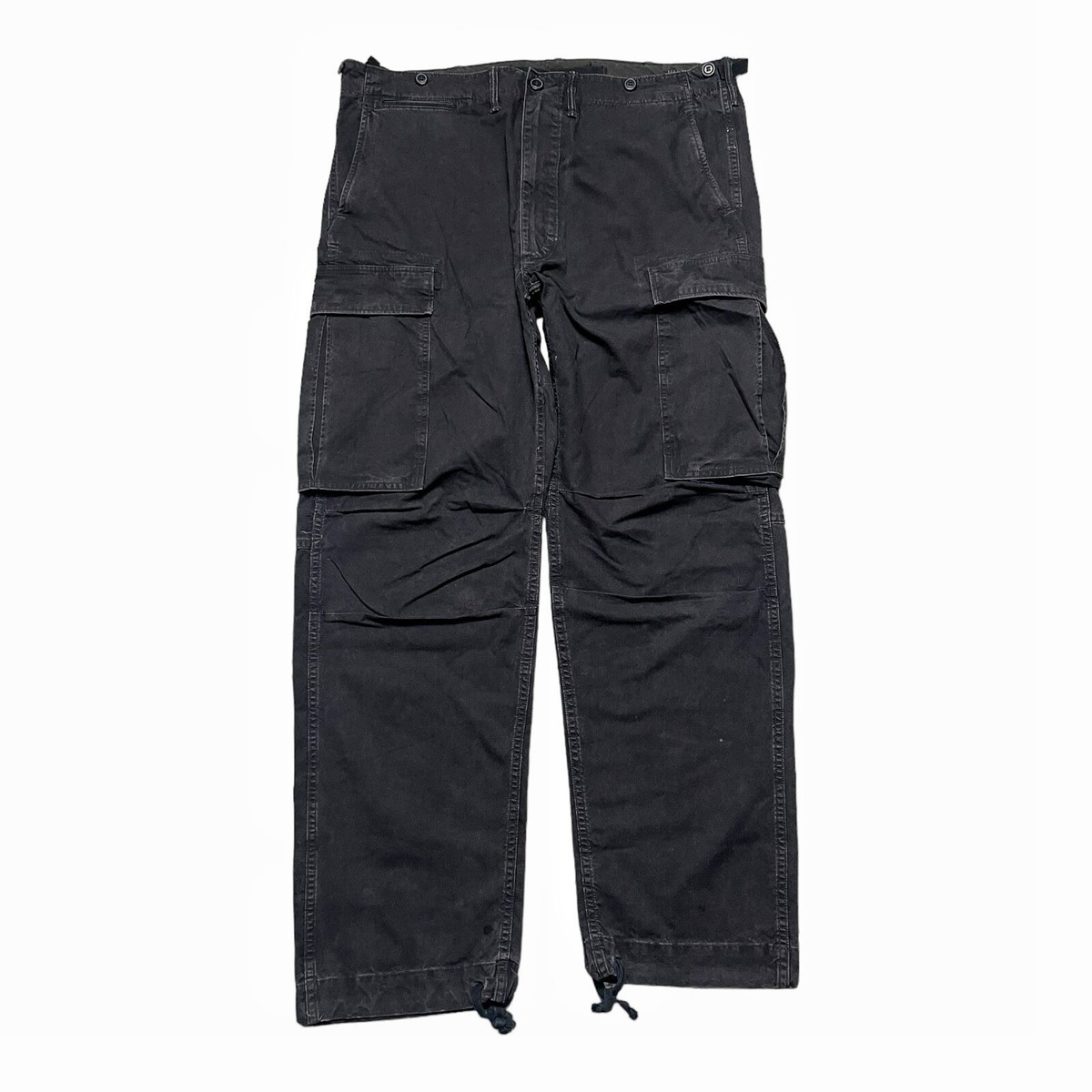 Double RL Ralph Lauren RRL Surplus Cargo Pants Black Washed Double RL Ralph Lauren RRL Surplus Cargo Pants Black Washed