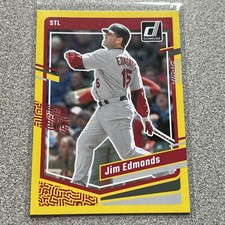 Jim Edmonds 2023 Panini Donruss Baseball Press Proof Yellow #111