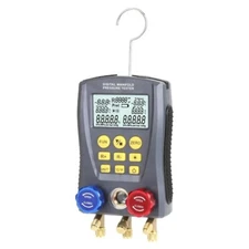 Car Refrigeration Digital Vacuum Pressure Manifold Tester Air Conditioning