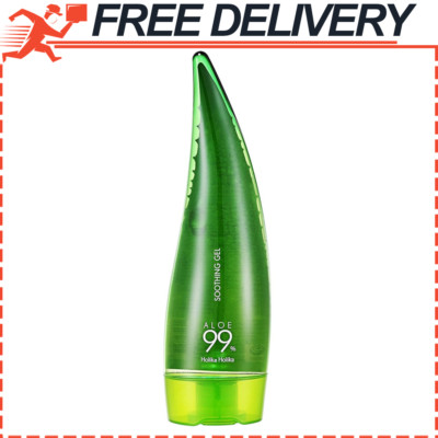 Holika Holika Aloe 99% Soothing Gel, 8.5 oz 250ml No Sticky 99% Aloe Vera