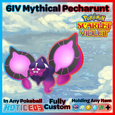 RARE Pecharunt Mythical 6IV Pokemon Scarlet & Violet 🚀Fast🚀