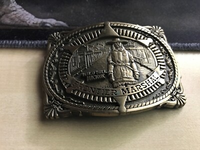 Original USA Gürtelschnalle, Wild West, Wild Bill Hickok, Frontier Marshall
