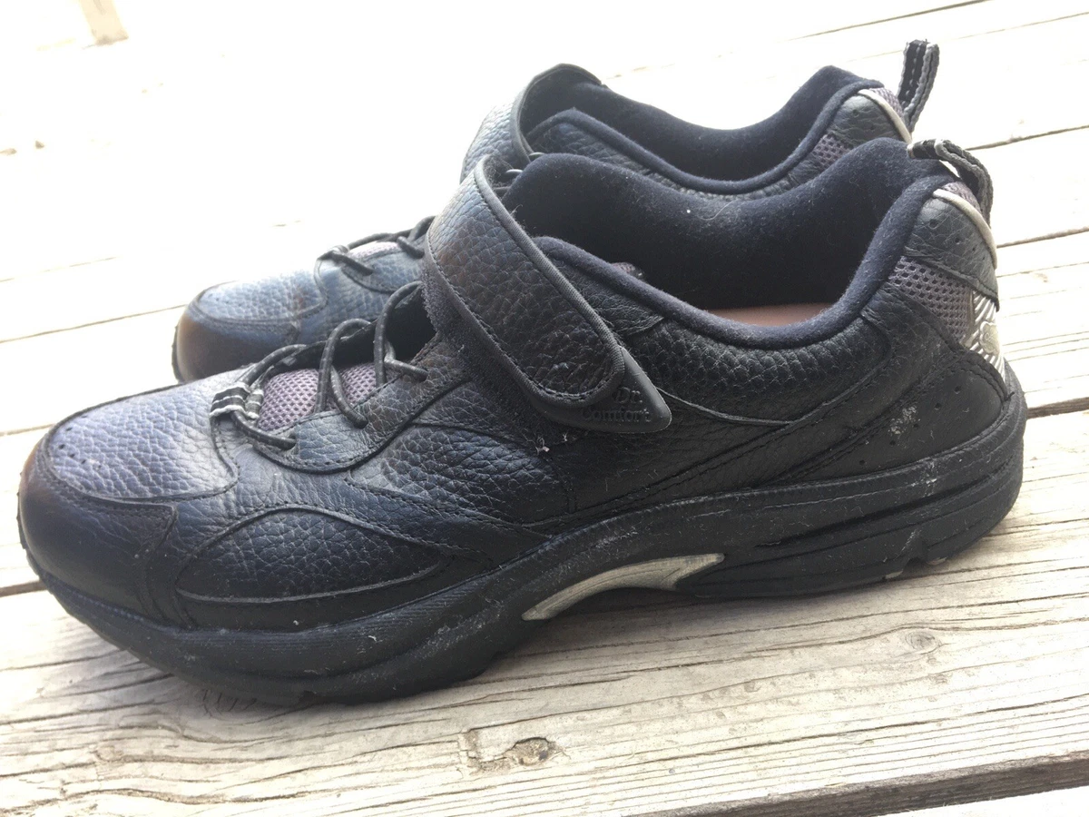 DR. COMFORT Winner Black Leather Diabetic Orthotic Shoes Size 12M Men s