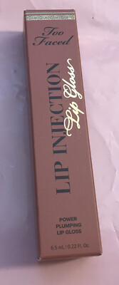 Too Faced Lip Injection Power Plumping Lip Gloss ~ Secure The Bag ~ New in Box